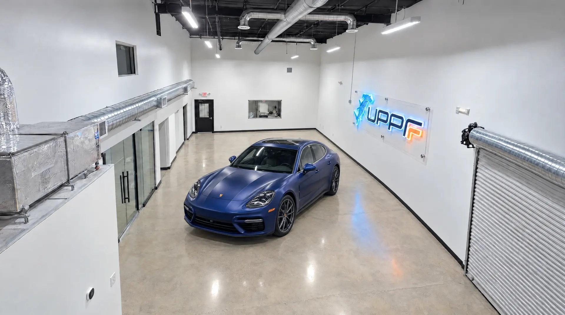 Flawless paint protection film and ceramic tint finish on a protected vehicle